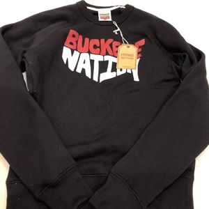 Homage Buckeye Nation black long sleeve sweatshirt